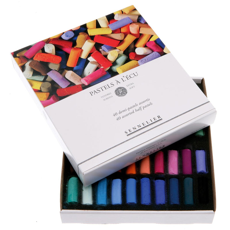 Sennelier Extra Soft Pastels 40 Half Stick - Assorted Set Pastels & Chalks Art Nebula