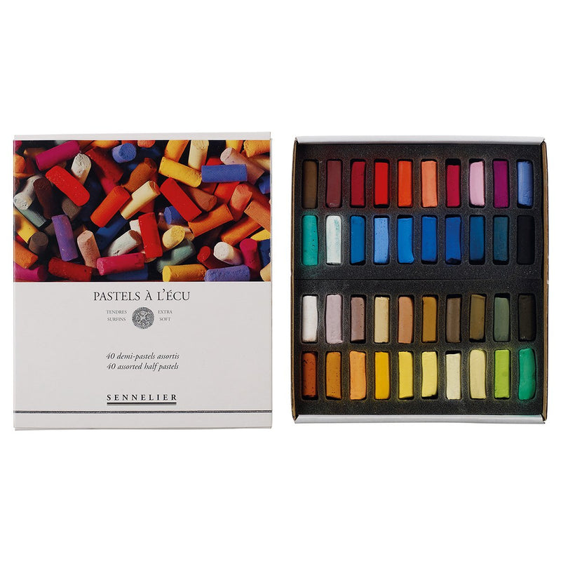 Sennelier Extra Soft Pastels 40 Half Stick - Assorted Set Pastels & Chalks Art Nebula