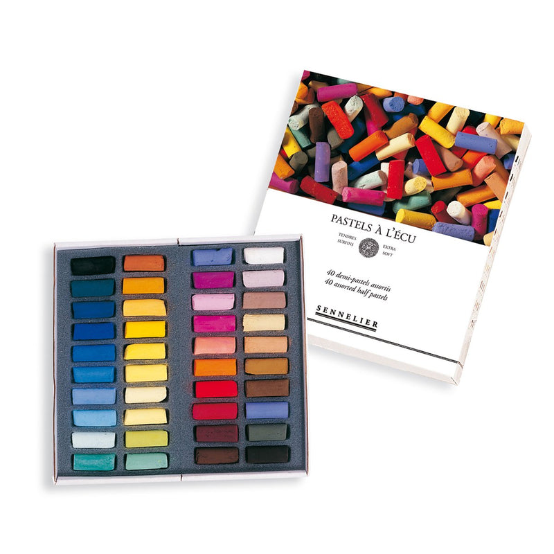 Sennelier Extra Soft Pastels 40 Half Stick - Assorted Set Pastels & Chalks Art Nebula