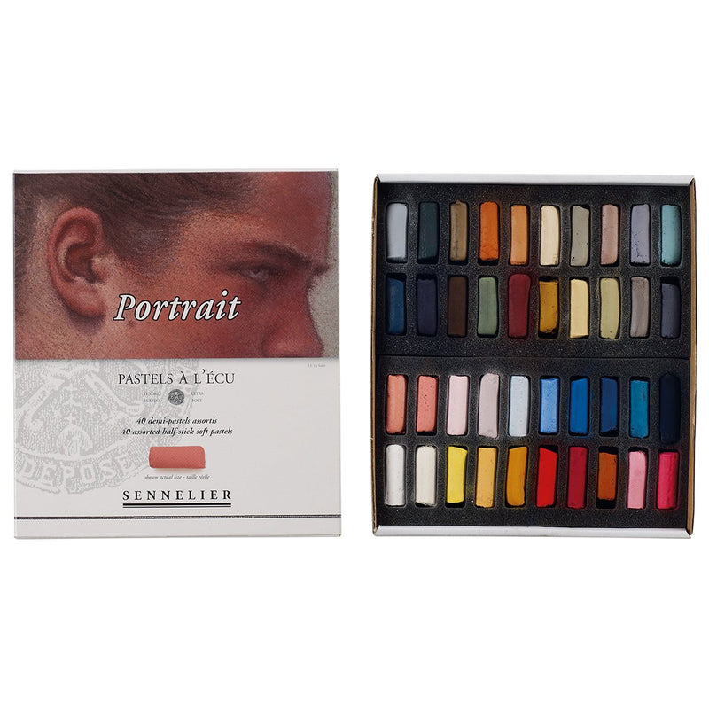 Sennelier Extra Soft Pastels 40 Half Stick - Portrait Set Pastels & Chalks Art Nebula