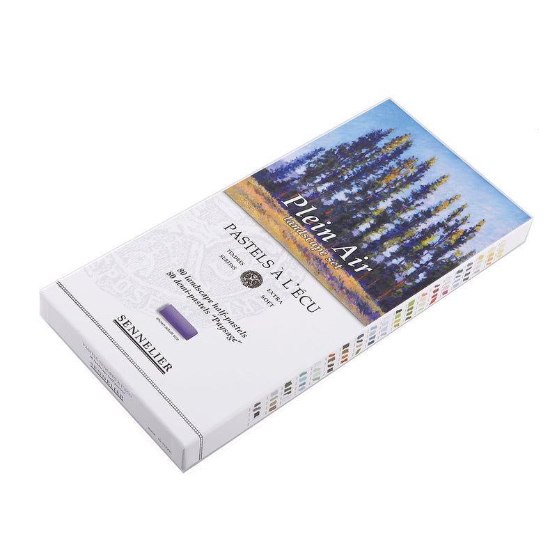 Sennelier Extra Soft Pastels 80 Half Stick - Plein Air Landscape Set Pastels & Chalks Art Nebula