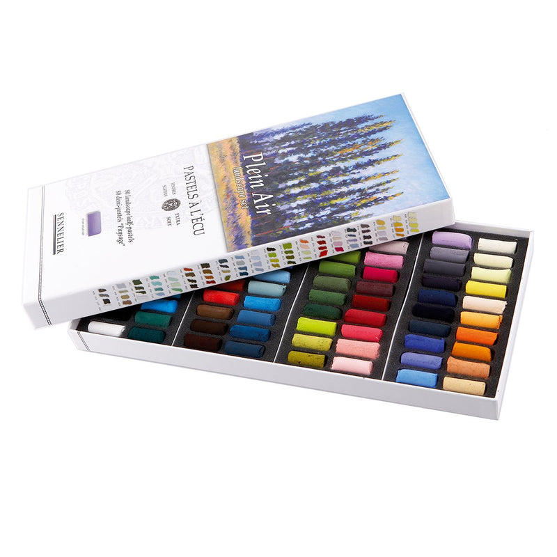 Sennelier Extra Soft Pastels 80 Half Stick - Plein Air Landscape Set Pastels & Chalks Art Nebula