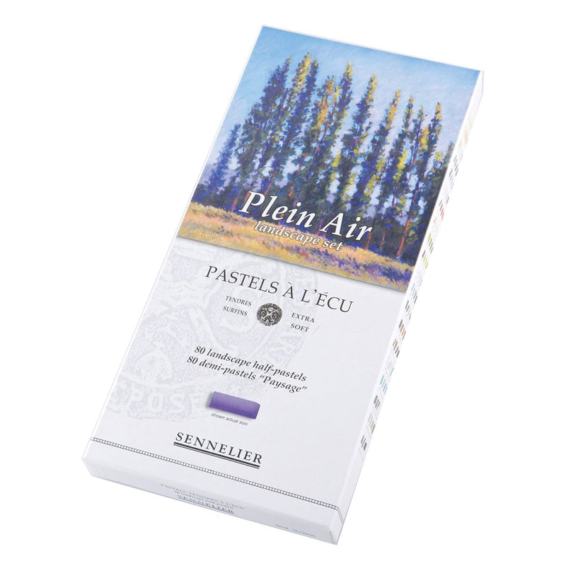 Sennelier Extra Soft Pastels 80 Half Stick - Plein Air Landscape Set Pastels & Chalks Art Nebula