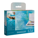 Sennelier La Petite Aquarelle Fine Student Travel Box Watercolor Paint Art Nebula