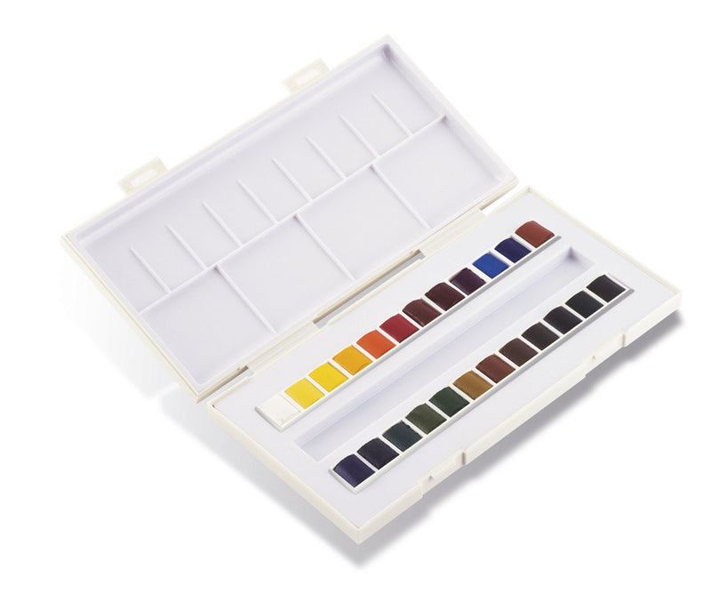 Sennelier La Petite Aquarelle Fine Student Travel Box Watercolor Paint Art Nebula