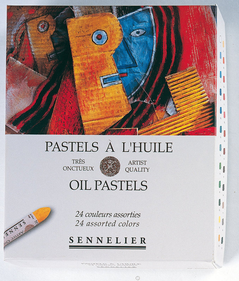 Sennelier Oil Pastels Cardboard Set - 24-colors Assorted Pastels & Chalks Art Nebula
