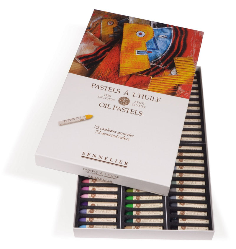 Sennelier Oil Pastels Cardboard Set - 72 colors Assorted Pastels & Chalks Art Nebula