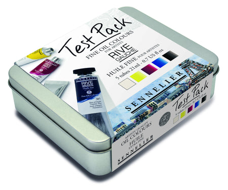 Sennelier Rive Gauche Fine Oil Colour Test Pack - 5 color 21 ml tubes Oil Paint Art Nebula