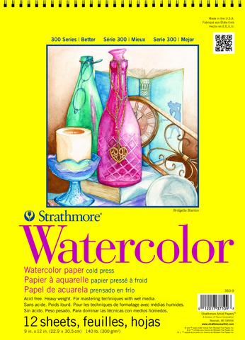 Strathmore 300 Series Watercolor Paper 140 lb. Watercolor Pads & Blocks Art Nebula