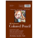 Strathmore Artist Papers 400 series 100 lb. (163 gsm) Colored Pencil 30 Sheet Wire Bound Pad Sketchbooks & Journals Art Nebula