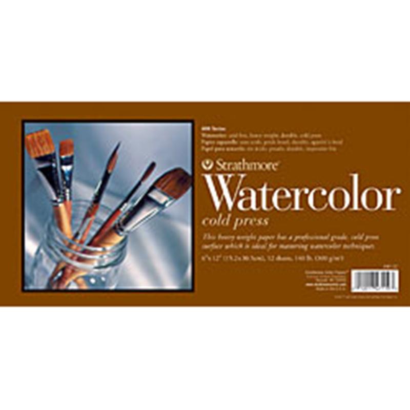 Strathmore Artist Papers 400 series 140 lb. Watercolor Paper 12 Sheet Spiral Bound Pad Sketchbooks & Journals Art Nebula