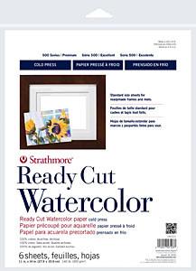 Strathmore Artist Papers 500 Series 140 lb. Ready Cut Watercolor Paper - COLD PRESS Watercolor Sheets & Rolls Art Nebula