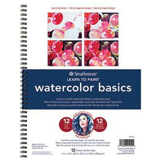 Strathmore Watercolor Learning Series Pad -  Artist Papers 9" x 12" Books Art Nebula
