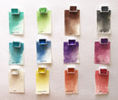 Etchr Lab Pearlescent Watercolor 12 Color Half Pan Set - Versatile Watercolor Paint Art Nebula