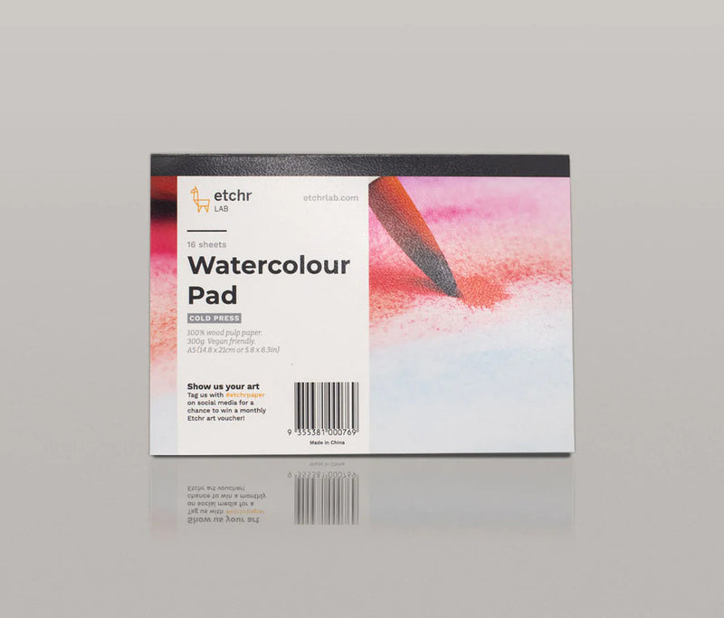 Etchr Lab Wood Pulp Paper Block (Cold Press) Watercolor Pads & Blocks Art Nebula
