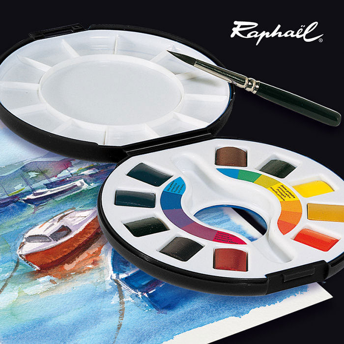 Campus by Raphael Watercolor Travel Box - 10 half pans Watercolor Paint Art Nebula